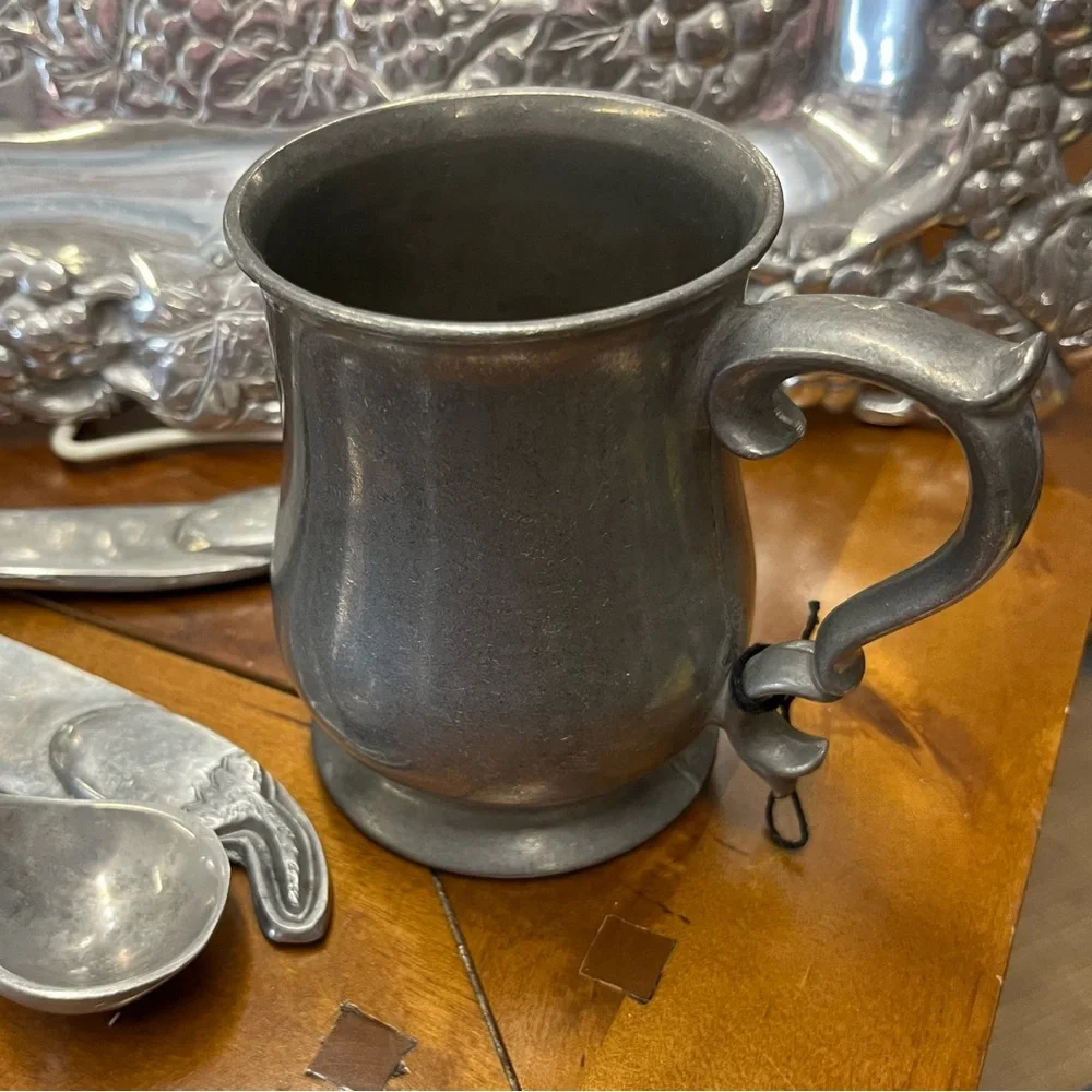 4Pc PEWTER Serving Set